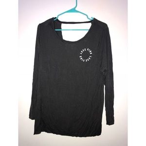 VS pink open back super soft long sleeve